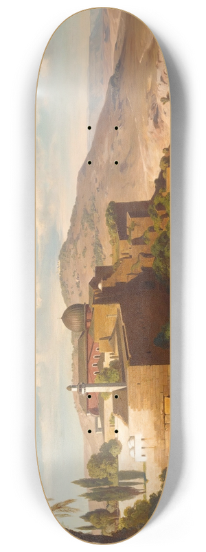 August Lffler - The Al-Aqsa Mosque,Jerusalem 8.25 inch art skate deck