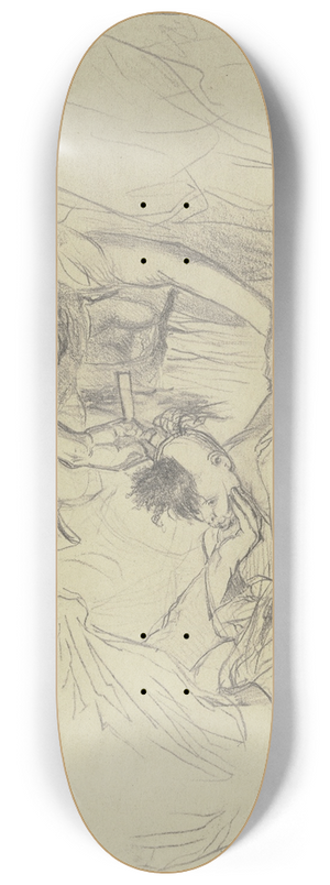 Wilhelm Gentz - Hair clipping 8.25 inch art skate deck