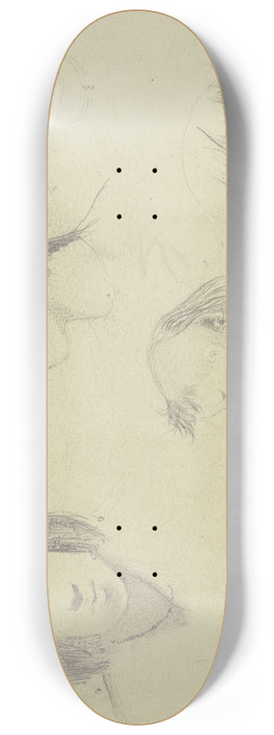 Wilhelm Gentz - Head study (Nubia) 8.25 inch art skate deck Wilhelm Gentz - Head study (Nubia) 8.25 inch art skate deck