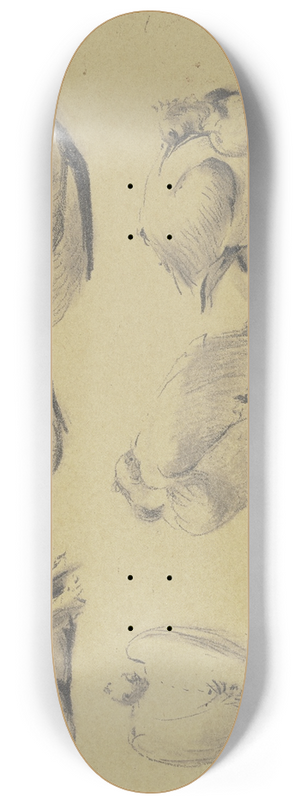 Wilhelm Gentz - Pelicans 8.25 inch art skate deck Wilhelm Gentz - Pelicans 8.25 inch art skate deck