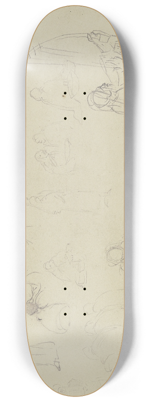 Wilhelm Gentz - Studienblatt; Szenen in gypten 8.25 inch art skate deck Wilhelm Gentz - Studienblatt; Szenen in gypten 8.25 inch art skate deck