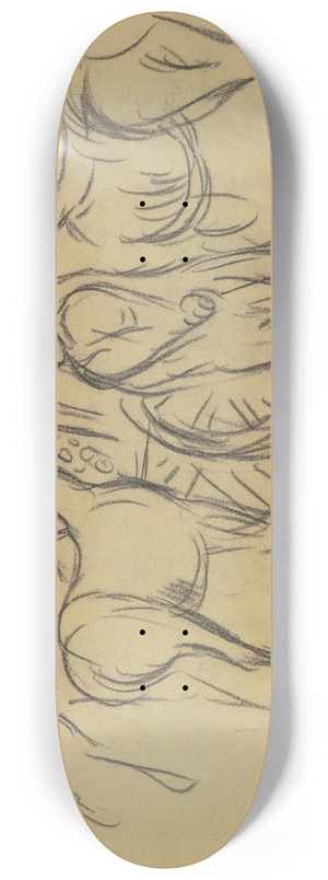 Wilhelm Kalb - Horse market 8.25 inch art skate deck