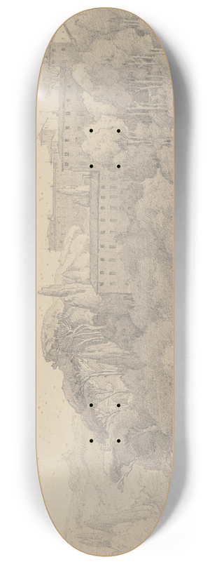 August Lucas - Die Villa Falconieri bei Frascati 8.25 inch art skate deck