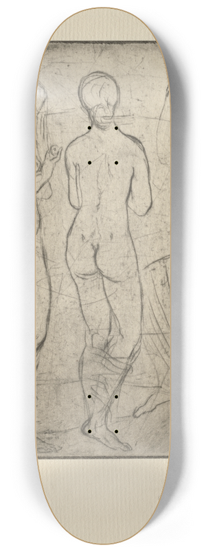 Wilhelm Lehmbruck - Three Women 8.25 inch art skate deck