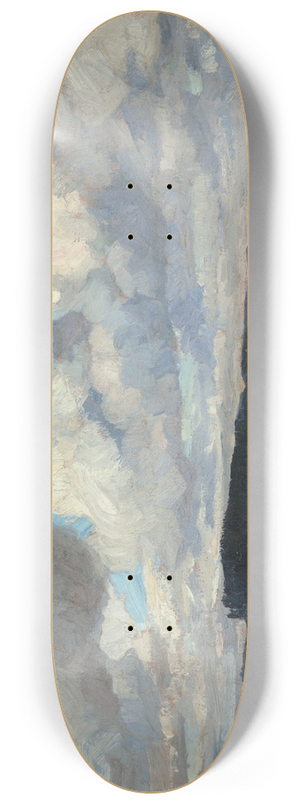 Wilhelm Ludwig Lehmann - Wolkenstimmung am Chiemsee 8.25 inch art skate deck