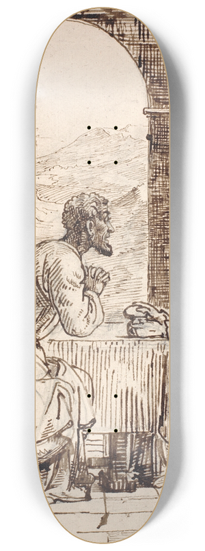 Wilhelm Marstrand - Christus i Emaus 8.25 inch art skate deck Wilhelm Marstrand - Christus i Emaus 8.25 inch art skate deck