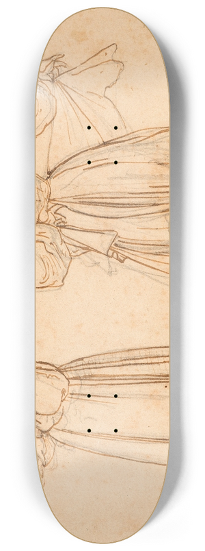 Wilhelm Marstrand - Figure study for Dancing Roman Woman 8.25 inch art skate deck Wilhelm Marstrand - Figure study for Dancing Roman Woman 8.25 inch art skate deck