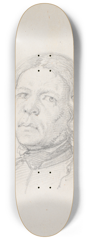 Wilhelm Marstrand - Portrthoved, svensk bonde 8.25 inch art skate deck