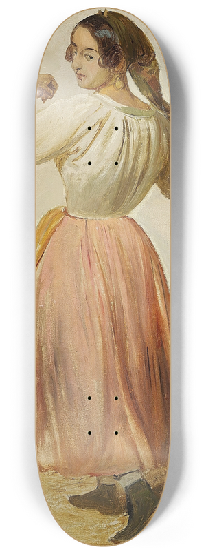 Wilhelm Marstrand - Studie af dansende italienerinde 8.25 inch art skate deck