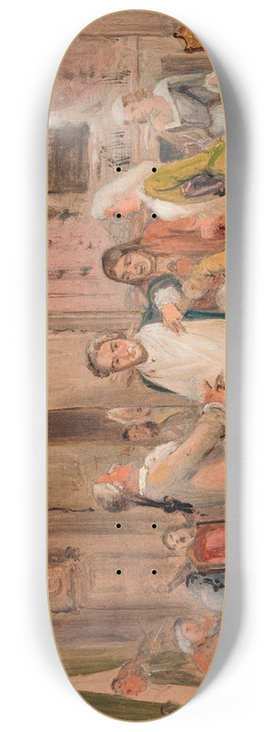 Wilhelm Marstrand - Vielgeschreys hardships, scene from L. Holbergs Den stundeslse, Act 1, Scene 6 (sketch) 8.25 inch art skate deck Wilhelm Marstrand - Vielgeschreys hardships, scene from L. Holbergs Den stundeslse, Act 1, Scene 6 (sketch) 8.25 inch art skate deck