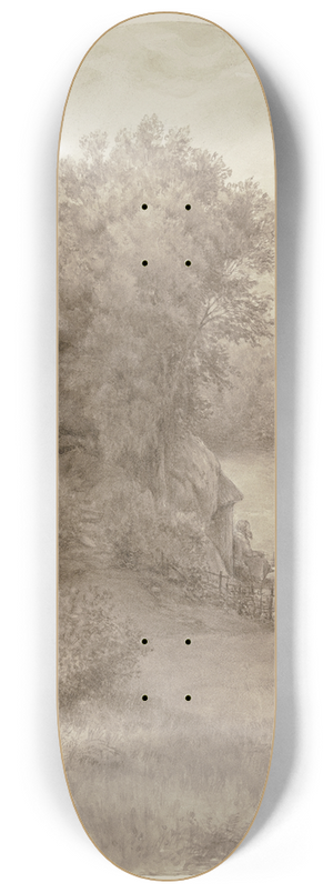Wilhelm Steinhausen - Brun in front of his hermitage 8.25 inch art skate deck