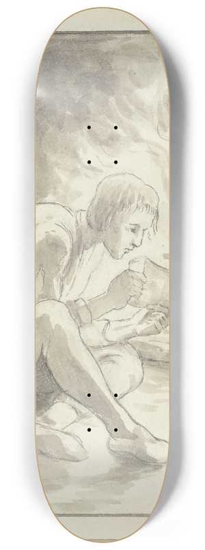 Wilhelm Steinhausen - Diether in prison 8.25 inch art skate deck