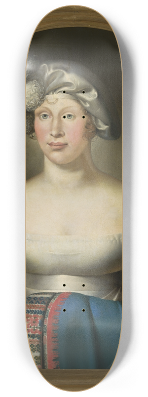 Wilhelm Ternite - Portrait of Louise, queen of Prussia 8.25 inch art skate deck