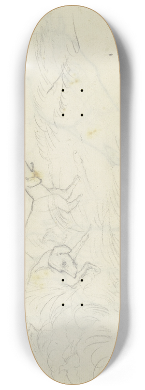 August Lucas - Two dogs 8.25 inch art skate deck