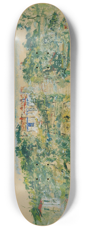 Wilhelm Thny - Strae in Sanary-sur-Mer 8.25 inch art skate deck