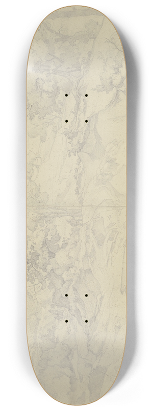 August Lucas - Waldige Landschaft bei Subiaco 8.25 inch art skate deck