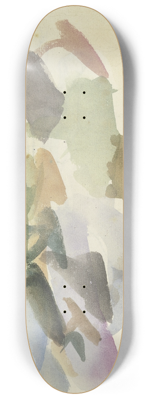 August Lucas - Watercolour samples 8.25 inch art skate deck