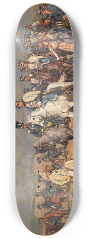 Wilhelm Velten - Begegnung auf der Landstrae 8.25 inch art skate deck Wilhelm Velten - Begegnung auf der Landstrae 8.25 inch art skate deck