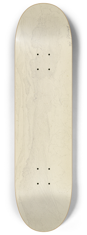 August Lucas - Weiter Blick auf die Albaner Berge und Veletri 8.25 inch art skate deck