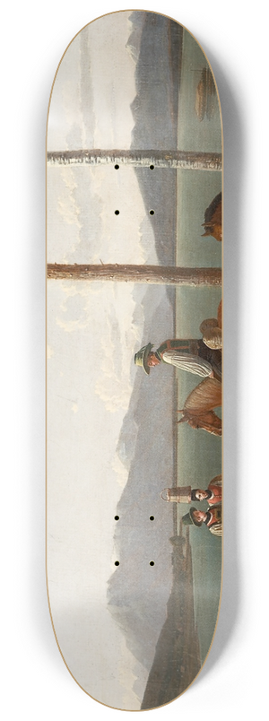 Wilhelm von Kobell - Morning at the Tegernsee 8.25 inch art skate deck