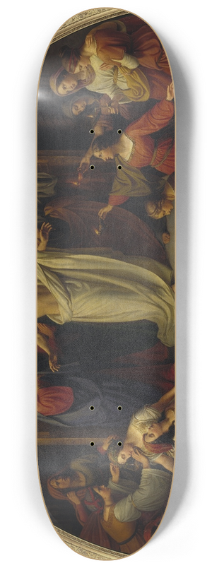 Wilhelm Von Schadow - The parable of the wise and foolish virgins 8.25 inch art skate deck
