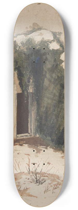 August Macke - Frau im Innenhof 8.25 inch art skate deck