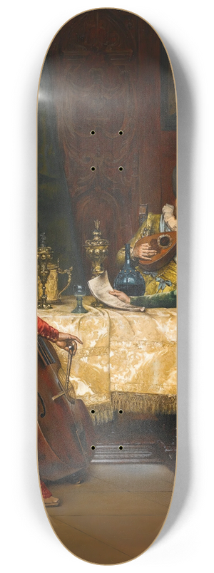 Adolphe-Alexandre Lesrel - The rehearsal 8.25 inch art skate deck
