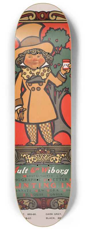 Will Bradley - The Ault and Wiborg Co. 8.25 inch art skate deck