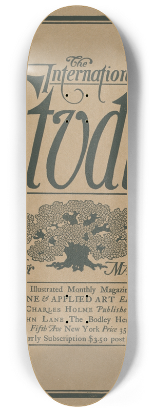 Will Bradley - The international studio for May, May 1897 8.25 inch art skate deck