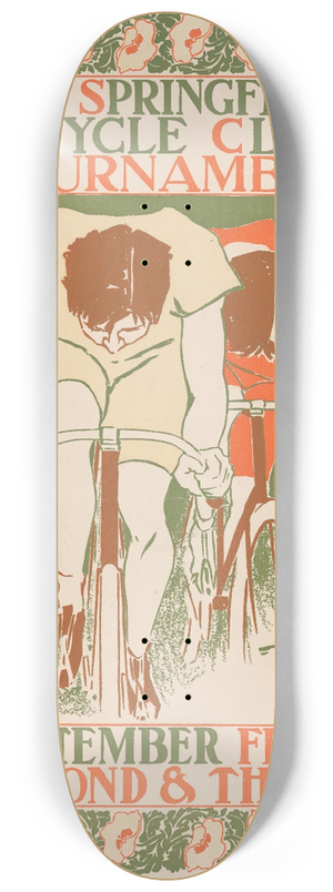 Will Bradley - The Springfield bicycle club tournament 8.25 inch art skate deck