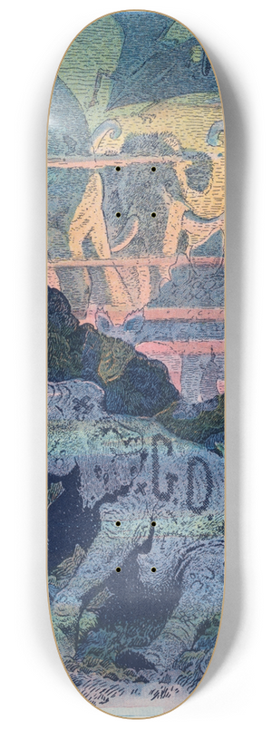Will Crawford - Extinct 8.25 inch art skate deck