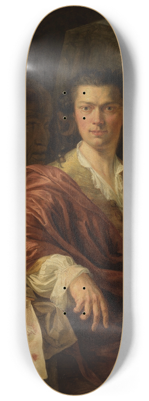 Willem Jacob Herreyns - Portrait of Artist A. C. Lens 8.25 inch art skate deck