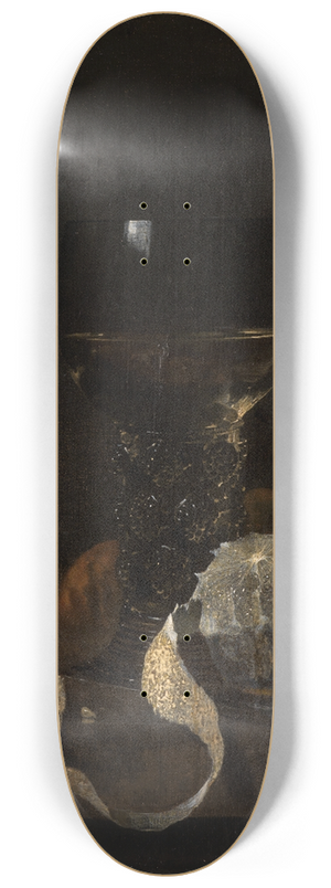 Willem Kalf - Stillleben mit Rmer, Zitrone und Orangen 8.25 inch art skate deck Willem Kalf - Stillleben mit Rmer, Zitrone und Orangen 8.25 inch art skate deck