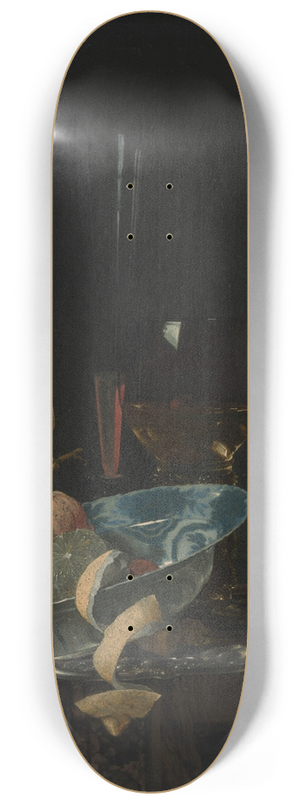 Willem Kalf - Still Life with Fruit, Glassware, and a Wanli Bowl 8.25 inch art skate deck Willem Kalf - Still Life with Fruit, Glassware, and a Wanli Bowl 8.25 inch art skate deck