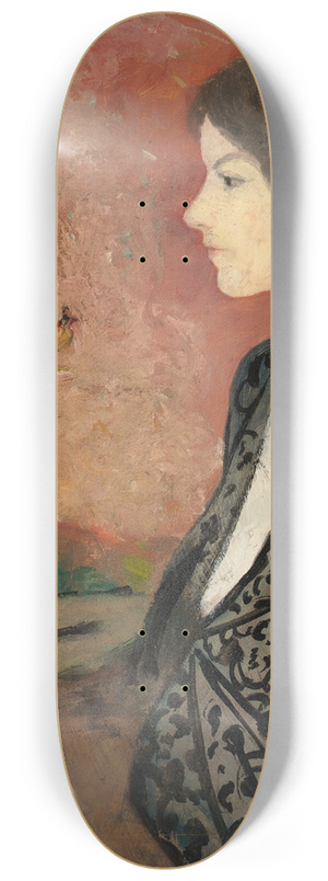 August Macke - Portrtstudie Elisabeth Gerhardt 8.25 inch art skate deck