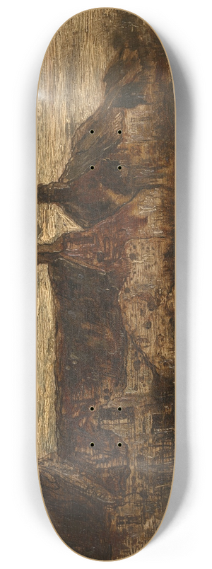Willem Linnig the Younger - Landscape 8.25 inch art skate deck