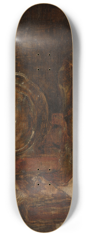 Willem Linnig the Younger - Still Life with Pewter Dish 8.25 inch art skate deck