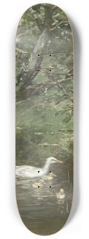 Willem Maris - Eendjes in het water 8.25 inch art skate deck
