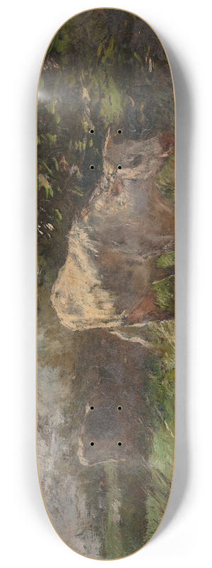 Willem Maris - Meadow with Cows 8.25 inch art skate deck