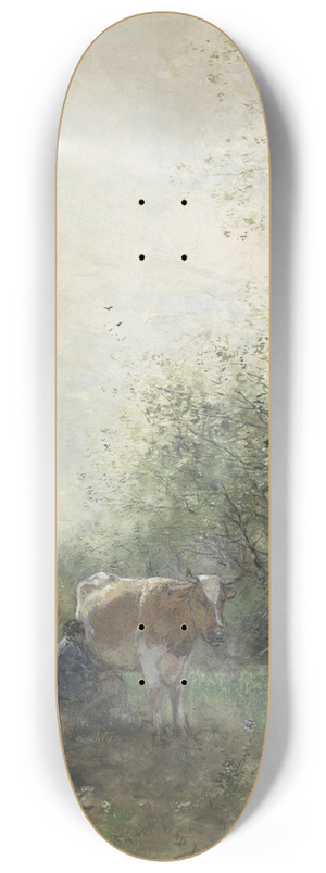 Willem Maris - Melktijd 8.25 inch art skate deck