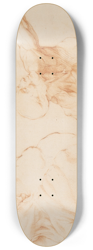 Willem Panneels - Two anatomical Studies (corchs). Flayed torso of a , his left arm raised 8.25 inch art skate deck
