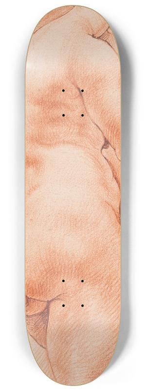 Willem Panneels - Woman seen from behind, half turned to the right 8.25 inch art skate deck