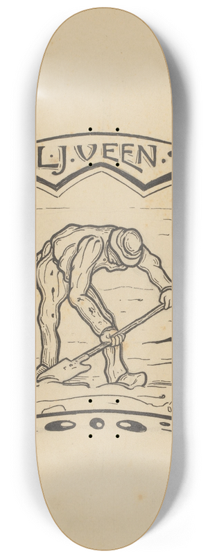 Willem Pothast - Vignet van Uitgeversmaatschappij L.J. Veen 8.25 inch art skate deck Willem Pothast - Vignet van Uitgeversmaatschappij L.J. Veen 8.25 inch art skate deck