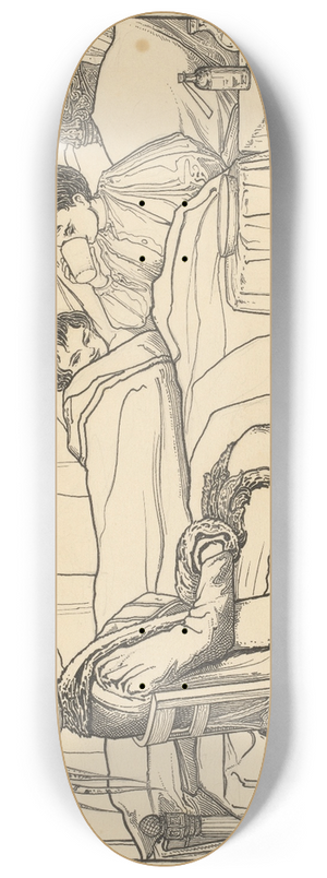 Willem Pothast - Vrouw op ziekenbezoek 8.25 inch art skate deck