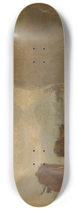 Willem Romeyn - Livestock by a River 8.25 inch art skate deck