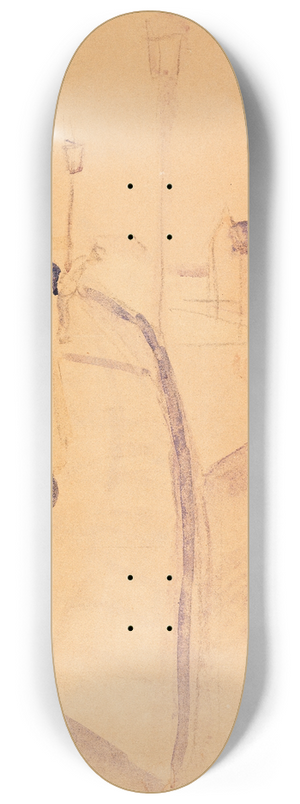 August Macke - Viktoriabrcke im Abendglhen 8.25 inch art skate deck