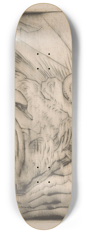 Willem van Konijnenburg - Twee zwanen 8.25 inch art skate deck