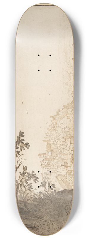 Willem van Nieulandt the younger - View of Rome 8.25 inch art skate deck