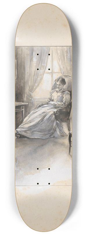 Willem Wenckebach - Vrouw in een leunstoel 8.25 inch art skate deck