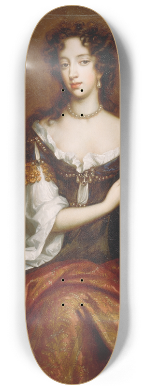Willem Wissing - Mary of Modena 8.25 inch art skate deck Willem Wissing - Mary of Modena 8.25 inch art skate deck